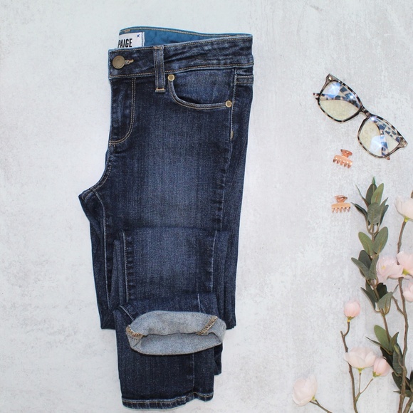 PAIGE Skyline Skinny Jeans Medium-Dark Wash - Picture 2 of 8